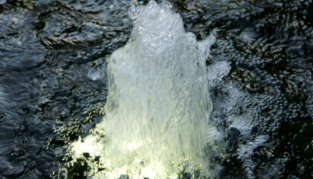 Close-up of a lighted water fountain.