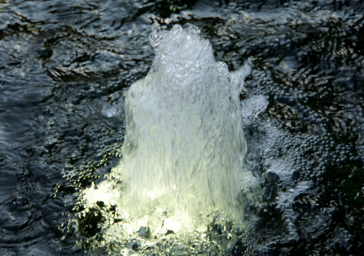 Close-up of a lighted water fountain.