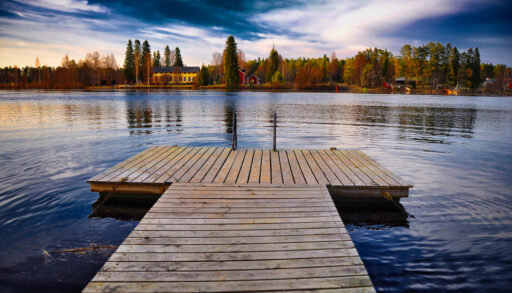 Dock on lake