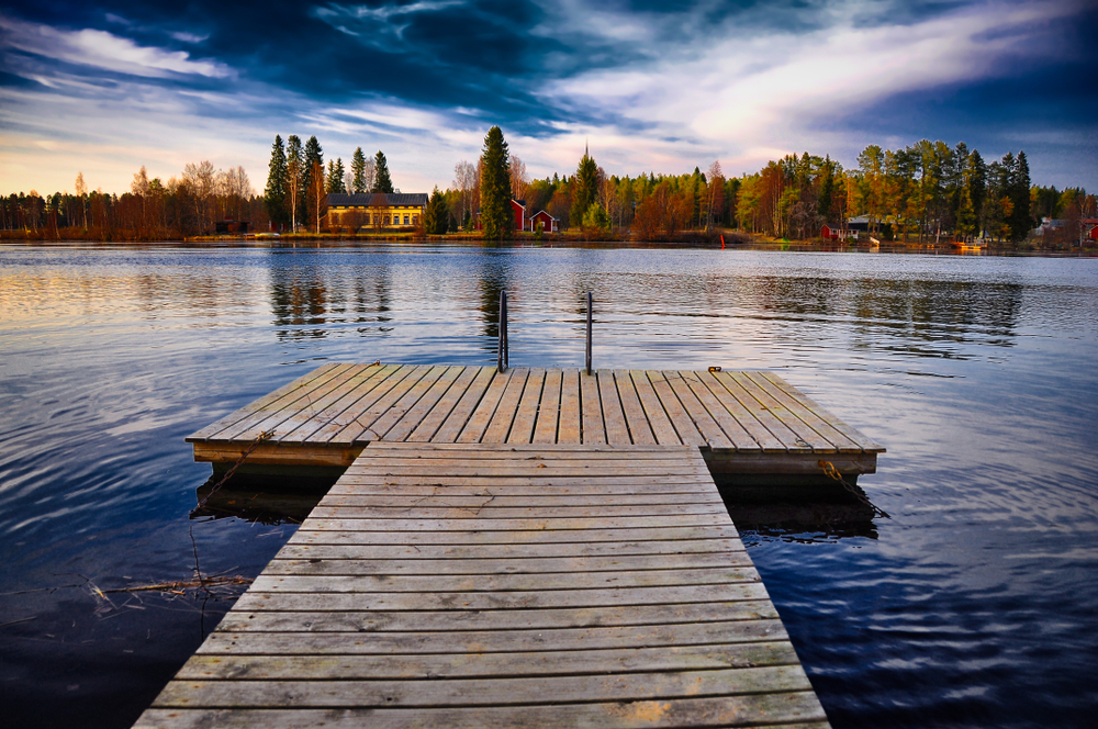 Dock on lake