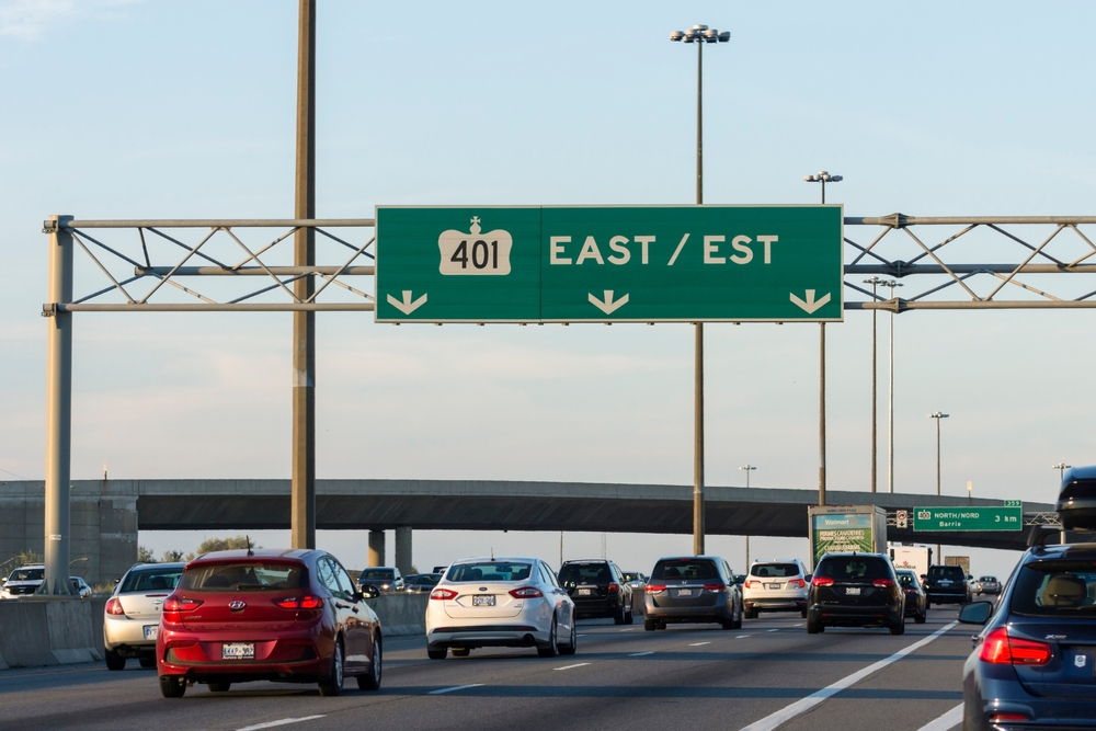 Highway 401 in Toronto, Ontario.