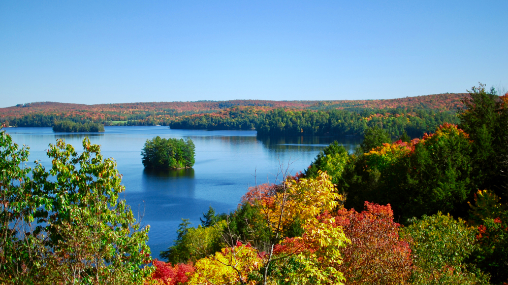 Aerial view of Arrowhead Provincial Park, Ontario.