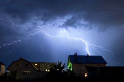 Am I safe sleeping in my iron bed during an electrical storm?
