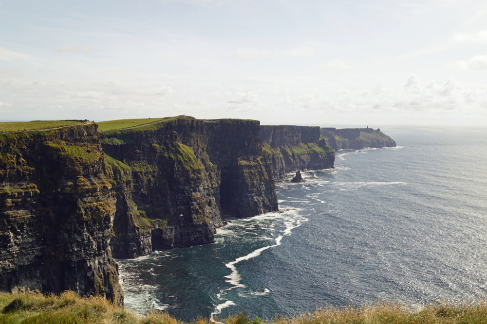Cliffs of Moher along the coast of Liscannor, Ireland.
