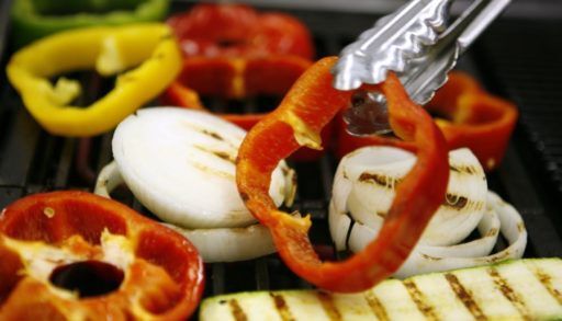 vegetables grilling