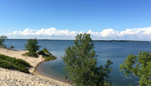 A beach at Sandbanks Provincial Park, Ontario.