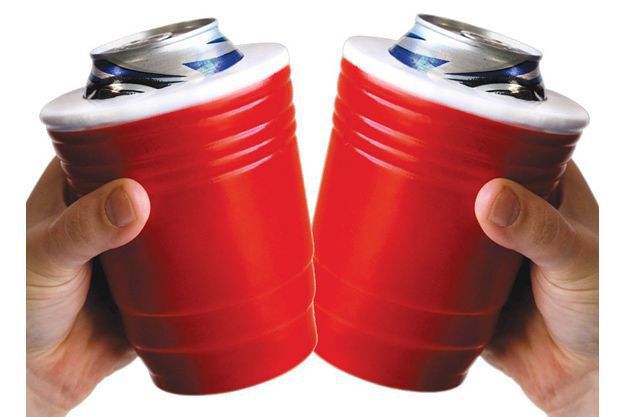 Red party cup beer koozies