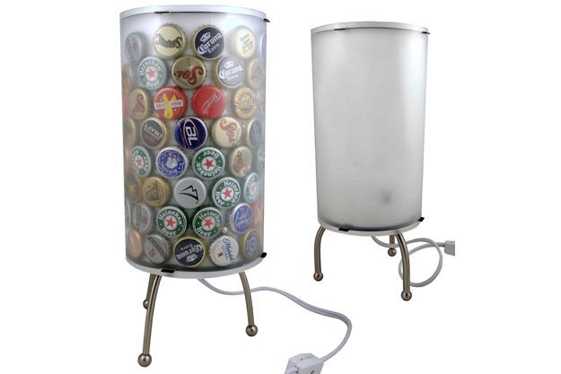 Bottle cap table lamp kit