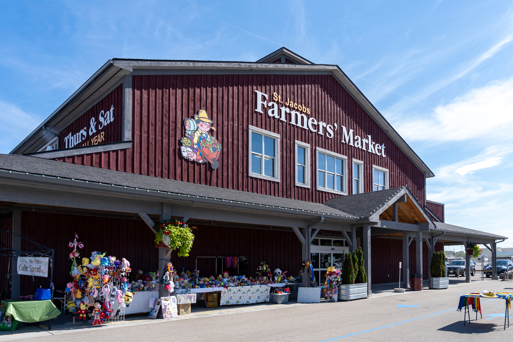 St. Jacobs Farmers' Market in St. Jacobs, Ontario.