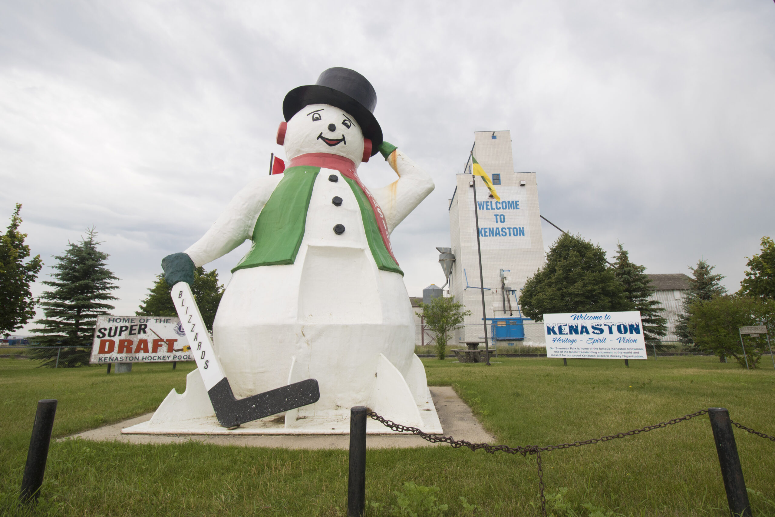 Giant snowman in Kenaston, Saskatchewan