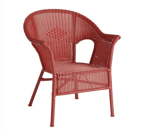 Red Wicker Chair