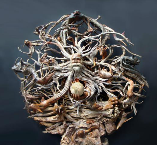 Driftwood sculpture