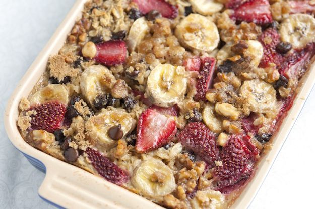 Strawberry baked oatmeal