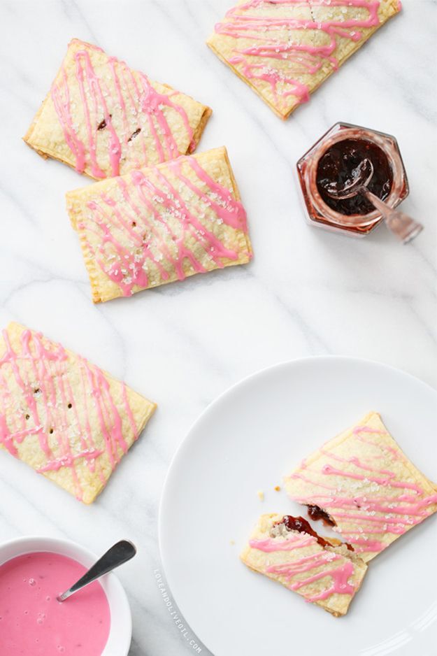 Strawberry jam toaster pastries