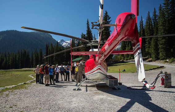 Heli-hike in the Canadian Rockies