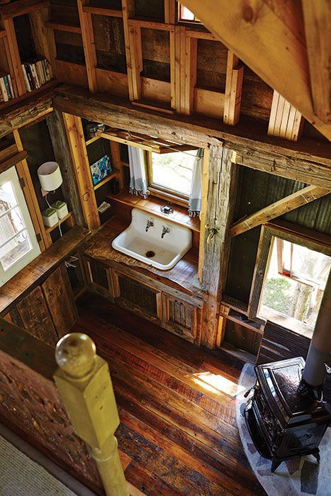 Inside treehouse