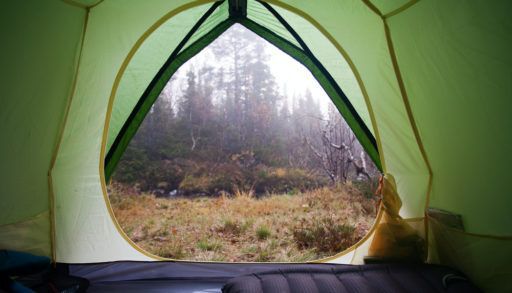 Camping in the rain