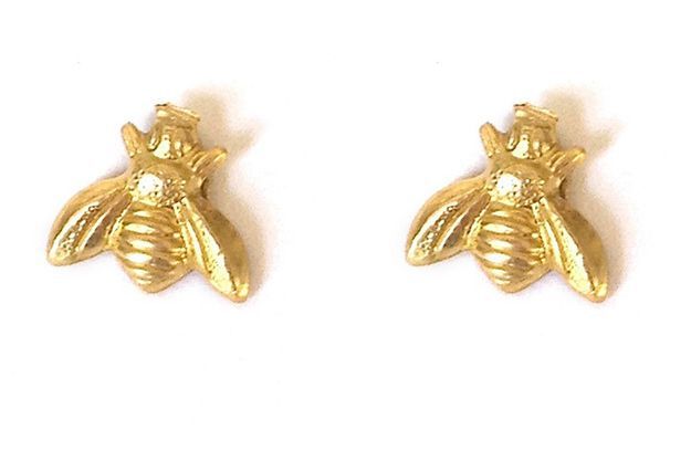 Bee stud earrings