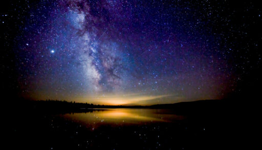 The Milky Way lighting up a night sky in Ontario.