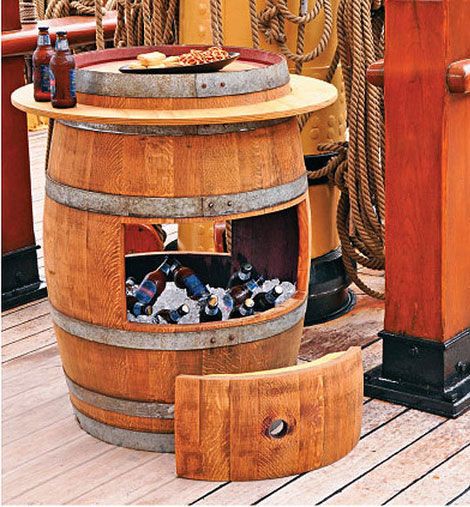 Wine barrel cooler