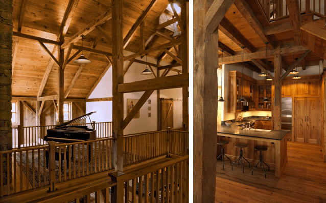 Barn-inspired interior
