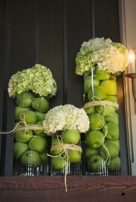 Jazzed up flower arrangements