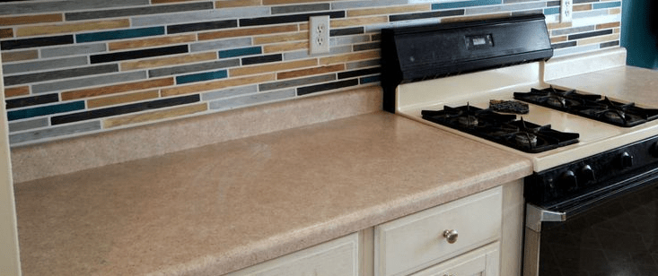 Painted backsplash