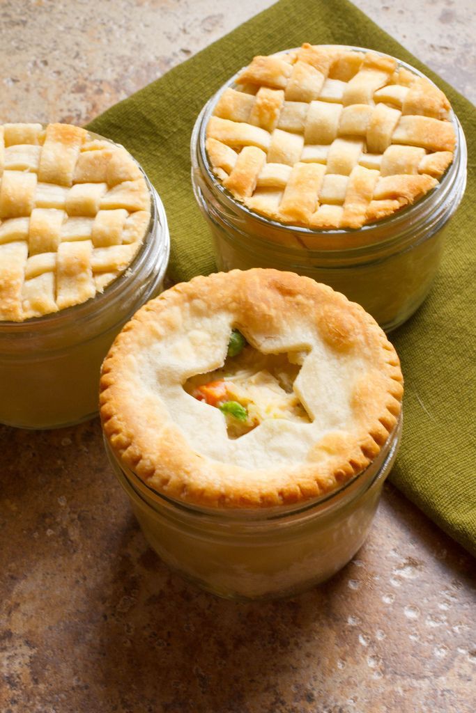 Mini chicken potpies