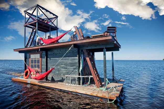 Saunalautta houseboat