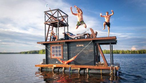 Saunalautta houseboat
