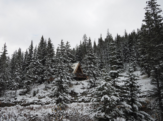Tagert 10th Mountain Ski Hut, near Aspen, Colorado