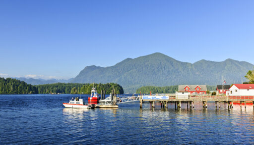 Boat dock in Tofino, Broitish Columbia.