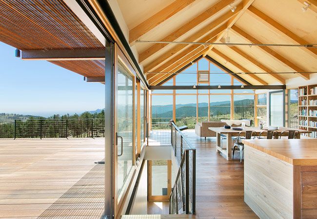 View of the elevated deck