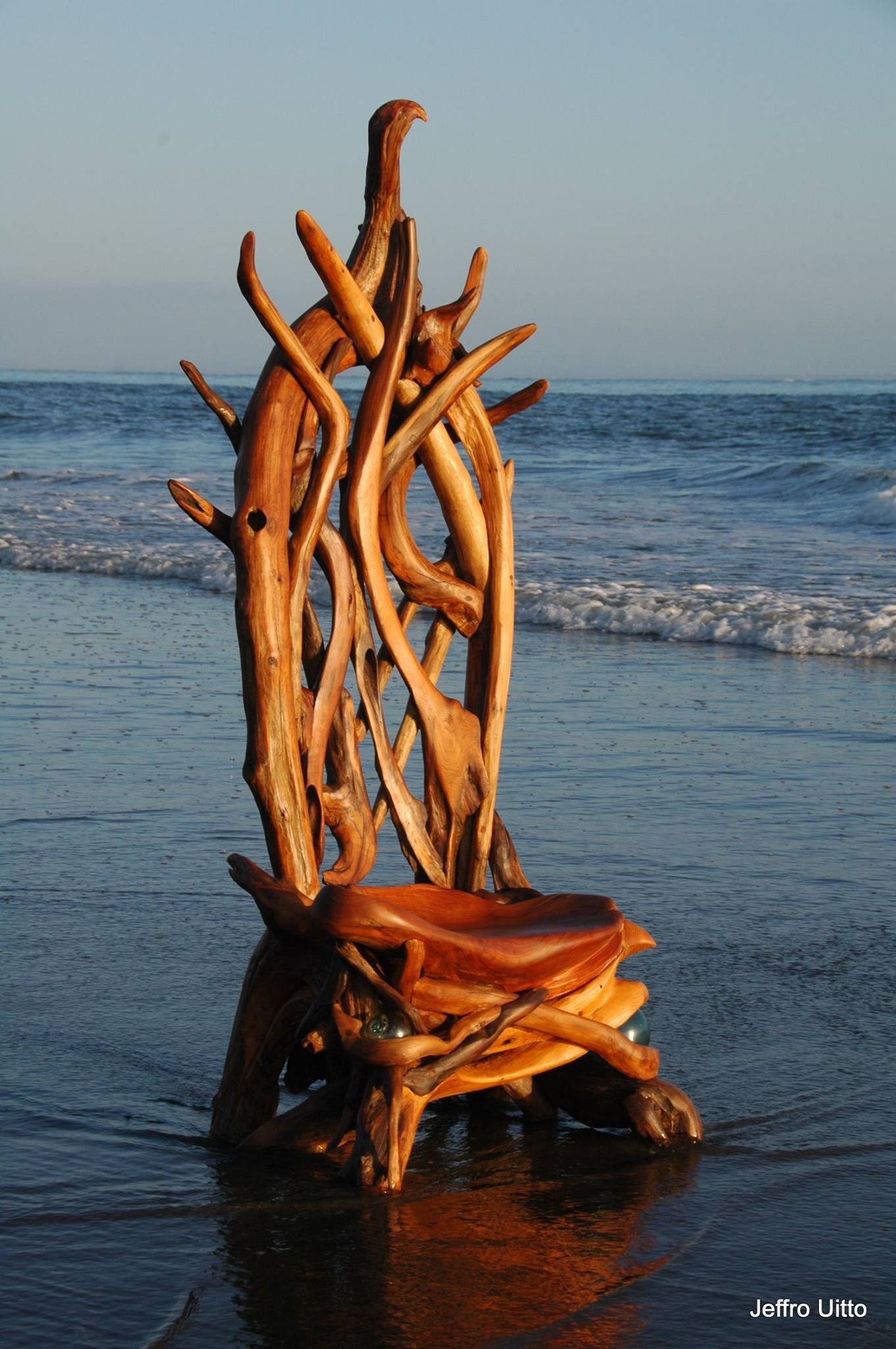 Wooden throne