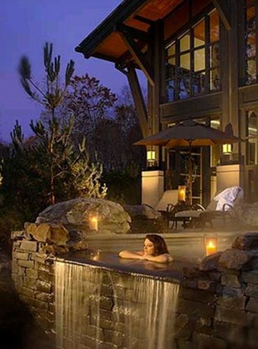 outdoor hot tub