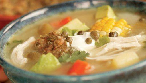 Ajiaco (Colombian chicken soup)