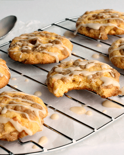Maple-Glazed Apple Crisp Cookies