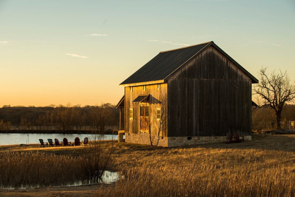 McKinney barn overlooking the water
