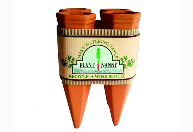 Wine bottle plant nanny