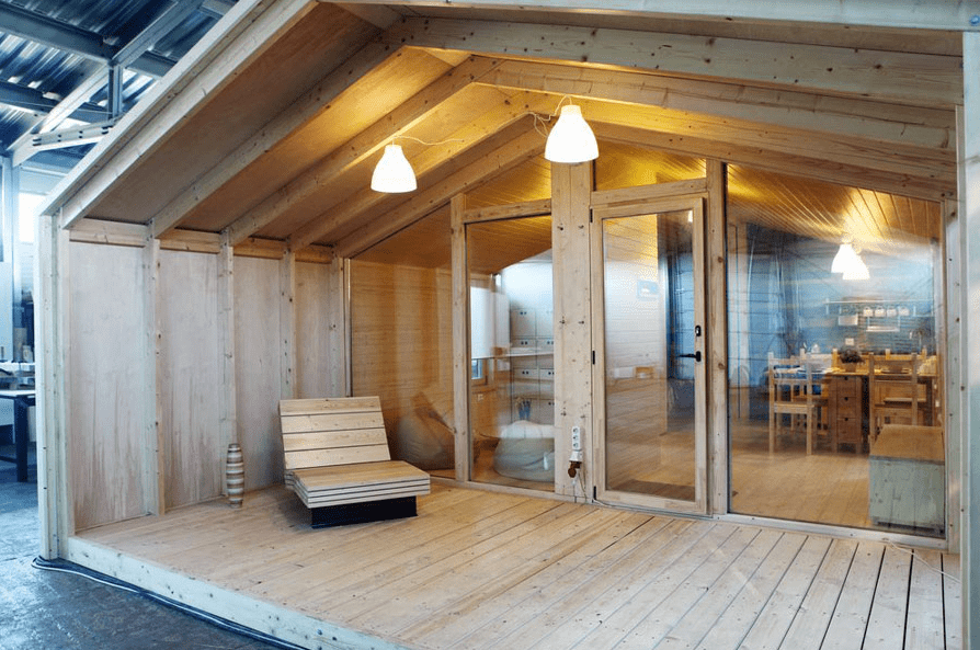 Deck of cabin