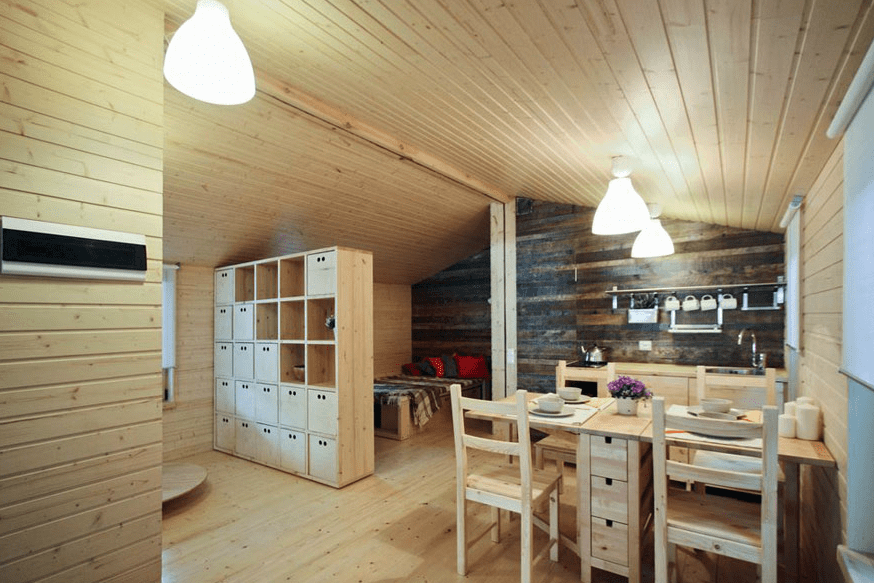 Interior of cabin