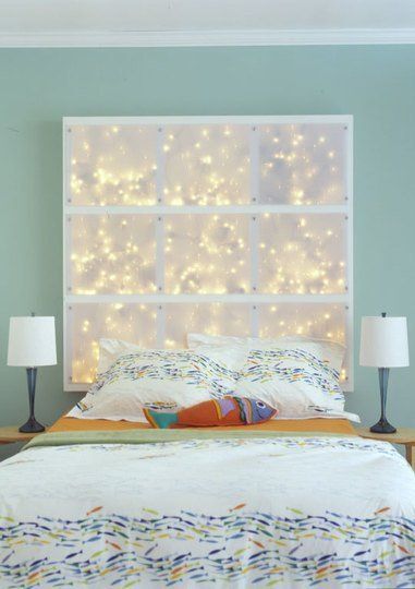 Canvas & twinkly lights