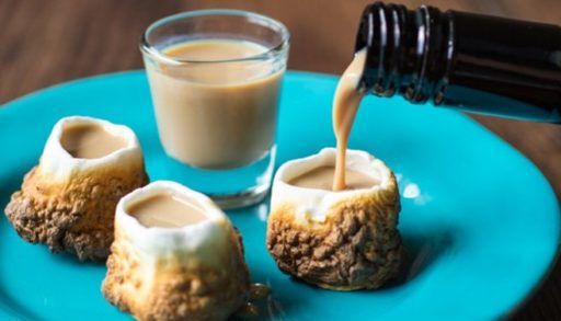 Toasted shot glasses