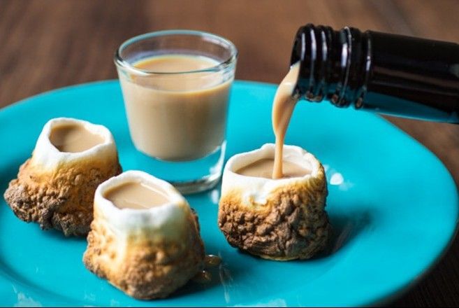 Toasted shot glasses
