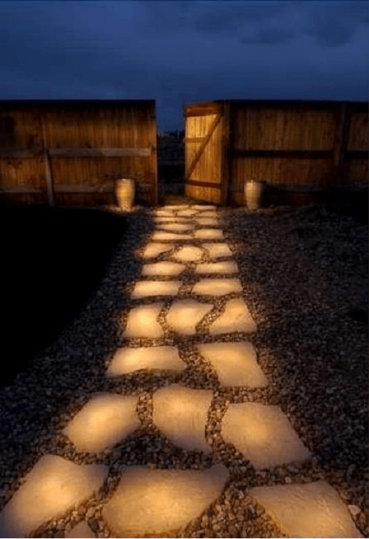 Glowing walkway