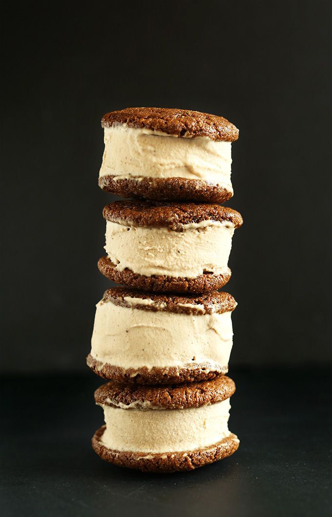 Chai Ginger Ice Cream Sandwiches