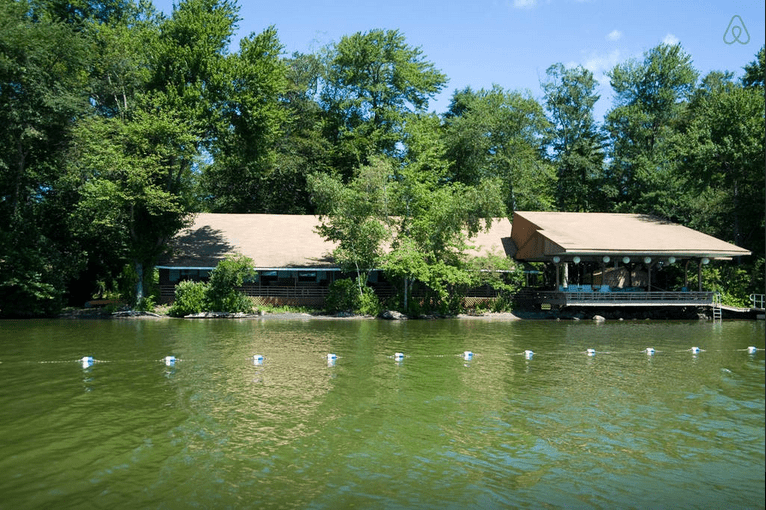 An island village in Connecticut