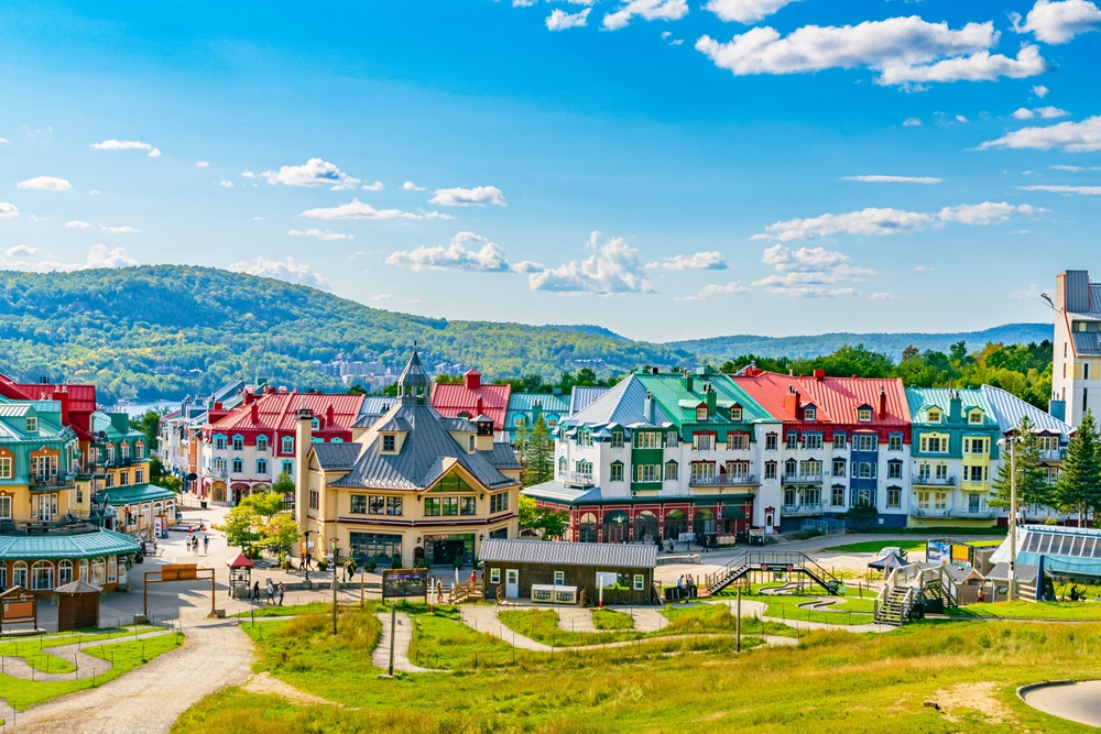 The resort village of Mont Tremblant, Quebec.