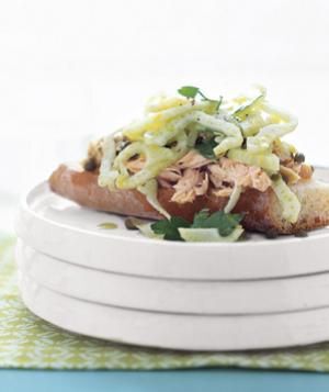 Open-Faced Tuna and Fennel Sandwich