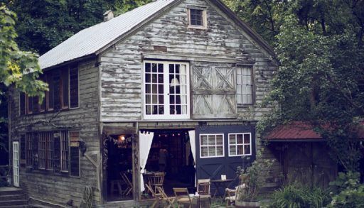 Exterior view of restored barn.